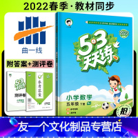 数学 [友一个正版]2022新版53天天练五年级下册数学人教版五三天天练 小学5年级下册数学同步训练练习册口算计算应用题