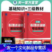 [友一个正版]天一2022年心理咨询师考试教材用书专业技能基础知识培训教材2本心理学咨询师考试书籍用书职业资格证证书培