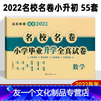 [友一个正版]2022小升初真题卷 数学 名校名卷小学毕业升学全真试卷 小考重点小学升初中招生分班考试卷子 五六年级毕