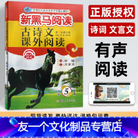 古诗文课外阅读 小学五年级 [友一个正版]新黑马阅读五年级 古诗文课外阅读训练有声阅读诗词文言文 小学生阅读专项训练练习