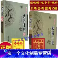 [友一个正版]2册 紫微斗数解密+紫微斗数 入门全书教程书籍 白话问 释意 讲义详批精诚 第一本书 王道亨 宋陈抟书籍