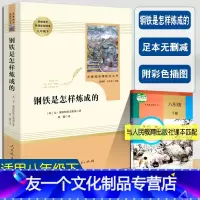 [友一个正版]钢铁是怎样炼成的八年级下册人教版书目初中生课外书统编语文教材配套阅读中小学生文学名著原著足本无删减人民教