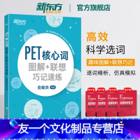 [友一个正版]2020改革版 PET核心词图解+联想巧记速练 词汇小学英语考级教辅剑桥通用考试五级 俞敏洪书籍 英语官