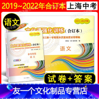 2019-2022中考一模合订本 语文 试卷+答案 九年级/初中三年级 [友一个正版]2019-2022年领先一步文化课