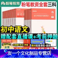 [三科]初中语文全套(科目一+科目二+科目三) 中学 [友一个正版]粉笔教资考试资料中学2022年教师证资格用书国家教师