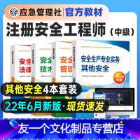 [友一个正版]6月新版2022年中级安全师工程师教材中级安全师工程师其他安全建筑化工实务技术基础管理法律法规注安师