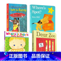 [正版]送音频英文原版4册绘本Where's Spot?/i am a bunny/Where Is Baby's B