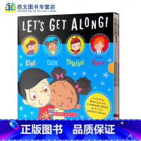 [正版]送贴纸社交技巧 情商培养友爱 Let's get along Social Skills4册英文原版绘本sha