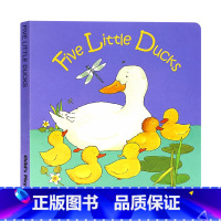 [正版]五只小鸭子 英文原版绘本 Five Little Duck 纸板洞洞书 Child's Play 廖彩杏书单