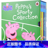 小猪佩奇运动篇6册 [正版]Peppa Pig Peppa's Busy Day 小猪佩奇忙碌的一天 认识时间纸板书 时