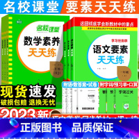 [2本套]语文·人教版+数学·人教版 一年级上 [正版]2023语文要素天天练一二三四五六年级上册人教版苏教版北师版数学