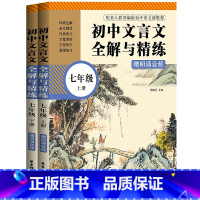 [正版]初中文言文全解与精练 七年级上下册 赠朗诵音频 配全国七年级语文 初中语文课内课外文言诗文阅读训练 出版社