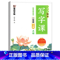 [人教版]语文二年级下册 [正版]二年级下册写字课 字帖同步写字课 2下 语文人教版同步练字帖写字课课练作业本 正楷体临