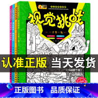 [正版]视觉挑战4册 寻找隐藏的图画捉迷藏专注力训练书 儿童视觉大发现 4-5-6-8-10-12岁小学生趣味智力思维