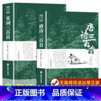 [全2册]唐诗宋词三百首 [正版]唐诗三百首 宋词三百首 全集完整版无删减300首 带注释译文赏析附插图 中国传统文化国