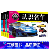 [全套4册]大眼仔带你看世界 [正版]汽车车标大全 认标志世界旗帜大全书3册认识名车各国卡片3-6-8周岁幼儿看图识物早