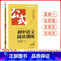 巅峰训练 语文阅读训练五合一 七年级/初中一年级 [正版]2024版星火英语初中巅峰训练七年级英语完形填空与阅读理解听力