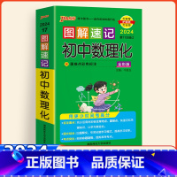 数理化 初中通用 [正版]2024新版初中数理化图解速记知识点汇总随身记手册初一二三七八九年级中考总复习绿卡pass基础