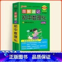 数理化 初中通用 [正版]2024新版初中数理化图解速记知识点汇总随身记手册初一二三七八九年级中考总复习绿卡pass基础