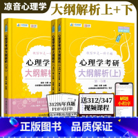 2024心理学大纲解析上册+下册 [正版]众学简快2024凉音考研专业课心理学大纲解析 上册下册第四版 心理学考研