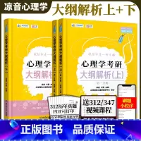 2024心理学大纲解析上册+下册 [正版]众学简快2024凉音考研专业课心理学大纲解析 上册下册第四版 心理学考研