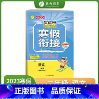 语文 小学二年级 [正版]2023实验班提优训练寒假衔接二年级语文人教版RMJY提优训练册衔接上下学期阅读训练能力巩固提