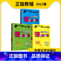 语文数学英语[3本套装] 九年级下 [正版]2023春名师点拨课时作业本语文全国版数学英语江苏版九年级下册3本套装9年级