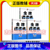 语数英(江苏版) 八年级上 [正版]2023秋金3练金牌课课通八年级上册语文数学英语江苏版中学初中二2年级上册语数英教辅