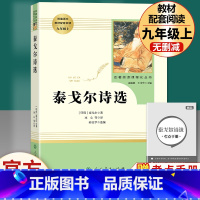 泰戈尔诗选-人民教育出版社.送1本考点 [正版]泰戈尔诗选 九年级上人民教育出版社原著无删减完整版 初三初中生9必读青少