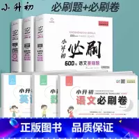 6本]小升初必刷题+必刷卷 小学升初中 [正版]2023新版小升初必刷题600道语文基础题语文数学英语基础知识专项训练真