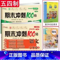 [正版]2册 新版 期末冲刺100分二年级上册语文RJ人教版+数学青岛版五四制2年级上学期小学生同步试卷单元期中期末总