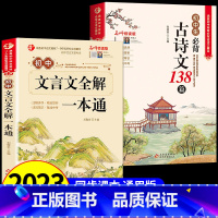 [全套2册]初中必背古诗文+文言文全解一本通 初中通用 [正版]初中古诗文138篇文言文全解一本通七八九年级古诗词和文言