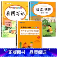 [全3册]一年级下册看拼音写词语+阅读理解+看图 小学一年级 [正版]一年级下册看拼音写词语语文生字注音拼读组词造句专项