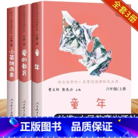 [人教版]全3册快乐读书吧六年级上 [正版]快乐读书吧六年级读必课外书籍小英雄雨来爱的教育童年老师完整版小学生六年级上册