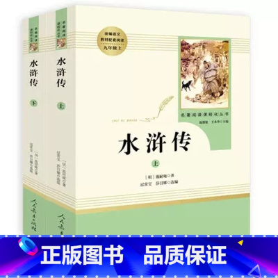 水浒传·九年级上册 [正版]快乐读书吧九年级唐诗三百首泰戈尔诗选艾青诗选水浒传我是猫初中学生寒暑假课外经典阅读书目名著阅