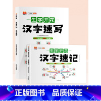 [全2册]汉字速记+汉字速写 小学通用 [正版]斗半匠小学生语文思维导图汉字速记升级版生字开花速写认识汉字偏旁部首结构识