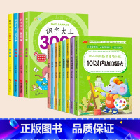 [全12册]识字大王3000字+幼小衔接数学训练 [正版]识字书幼儿认字 识字大王3000字 幼儿识字启蒙认字卡片 识字