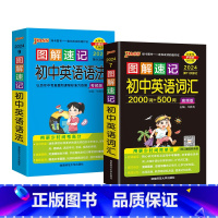 词汇+语法2本 初中通用 [正版]2024新图解速记初中英语语法全解考频版七八九年级英语语法大全一本全精讲精练专项训练题