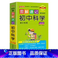 科学 初中通用 [正版]2024新版图解速记初中科学浙江初中科学知识点大全浙教版辅导书复习资料知识大全含中考真题讲解必刷