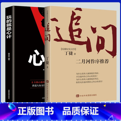 [正版]2册反腐纪实文学追问小说二月河作序&玩的就是心计 纪实文学小说全书当代文学书廉政警示录罪与罚人民的民义倡廉素材