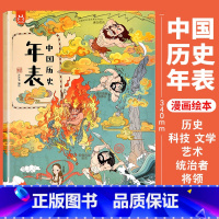 [正版]超大开本中国历史年表儿童历史百科全书漫画绘本工具书6-9-12-14岁故事书中学历史中国大事件串联思维导图从三