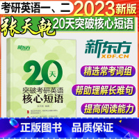 20天突破考研英语核心短语 [正版]新东方2023考研英语词汇长难句 20天突破考研英语核心短语 背单词记住这200个词