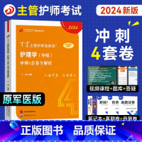 [正版]备考丁震2024年主管护师考试书考前冲刺4套卷全套护理学中级历年真题模拟同步练习题库主管护师急救包应试指导口袋