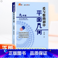 初中平面几何 九年级/初中三年级 [正版]爱与恨的初中平面几何七九年级人教版通用 初一几何专项训练9年级上册下册同步几何