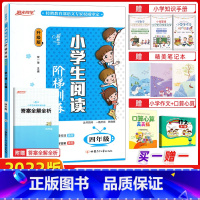 [正版]2022版 宇轩图书 新概念 小学生阅读阶梯训练 四年级上下册通用/4年级 升级版 语文阅读理解专项训练名师教