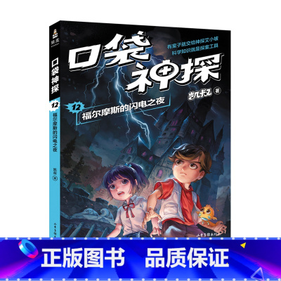 [正版]口袋神探12 福尔摩斯的闪电之夜 凯叔专为小学生创作的科学侦探故事 中国版福尔摩斯 科学知识破案 涨知识 锻炼