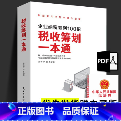 [正版]赠PDF 税收筹划一本通 企业纳税筹划100招经济商业统计财务审计税收常识公司管理经营节税避税增值税方案税务故