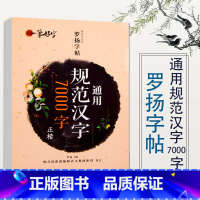 [1本]通用规范汉字7000字正楷 [正版]一笔好字罗扬字帖通用规范汉字7000字正楷临摹练字帖人教版小学字帖练字临慕钢