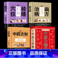 [正版]4册 中药大辞典+经络穴位+ 治病偏方+中药方剂轻图典 中药书籍大全中药字典药方大全临床用药手册书籍