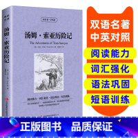 [正版]汤姆索亚历险记英文原版中英文双语对照图书经典名著原著学生英汉对照汤姆索亚历险记快速提高英语水平小学生三四五六年